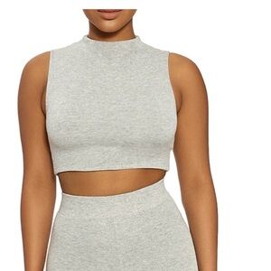Naked Wardrobe Sleeveless Crop Top (Medium)